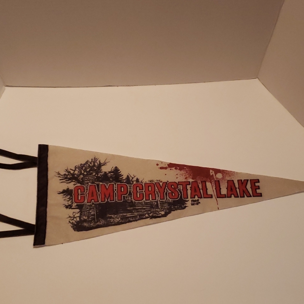 Camp Crystal Lake Pennant.Friday the 13th.